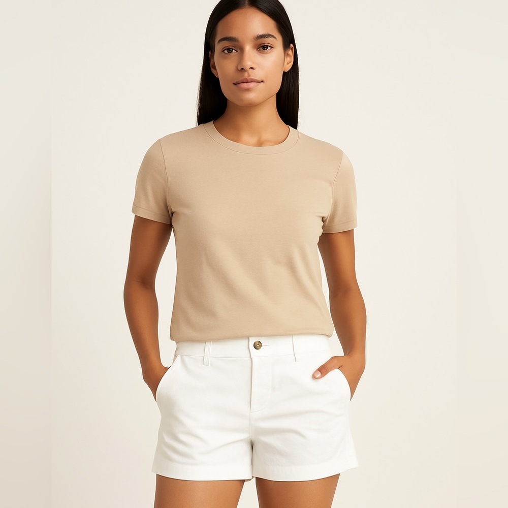 Banana Republic City Chino White Shorts